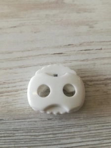 Stoper plastikowy podwójny 115 Biały 2cm