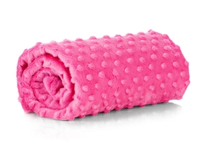 Minky Polar 380g Różowy / Azalea, pluszowa dzianina poliestrowa, kolor różowy