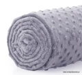 Minky Polar 380g Szary  / Dapple Gray, pluszowa dzianina poliestrowa, kolor szary