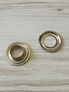Kółko oczko zaciskowe srebrne 12/25 mm
