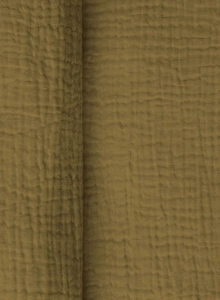 Muślin / Double Gauze -  Ecru olive
