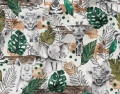 Tkanina Bawełniana Premium Monstera Safari