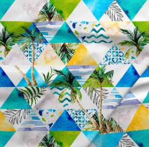 OUTLET Bawełna Trójkąty 44x150cm