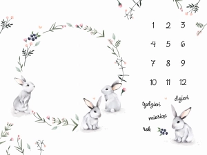 Foto mata "Króliki na łące / Meadow Bunnies" PL