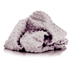 Minky Polar 380g Gray Liliac, pluszowa dzianina poliestrowa, odcień szaro-liljowy