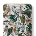 Tkanina Bawełniana Premium Monstera Safari