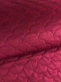 Velvet Pikowany Półkola Bordo