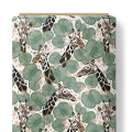 Bawełna Żyrafy w liściach / Giraffes in leaves