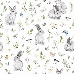 Poliester Wodoodporny Spring Bunny