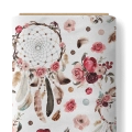 Tkanina Bawełniana Premium Różane Łapacze Snów / Rose Dream Catchers