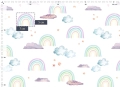 Tkanina Bawełniana Premium Pastel Rainbows