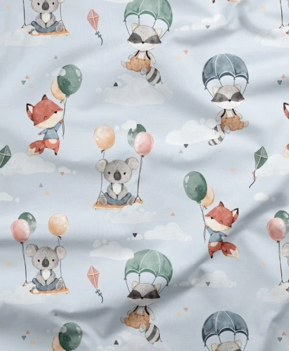 Błękitny Szop spadochron / Blue Parachute raccoon
