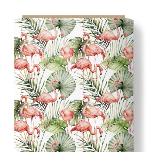 Flamingos in Leaves