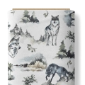 Bawełna Zimowe Wilki / Winter Wolves