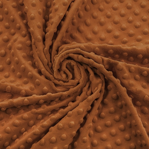Mocha bisque - Minky kropki