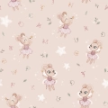 Tkanina Bawełniana Premium Fairy Mouse Peach