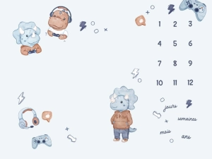 Couverture étape "Gamer Dudes Light Blue"  FR
