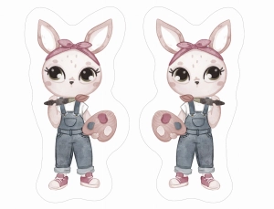 Maskotka Artist Bunny