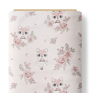 Drukowana Dzianina Dresowa Fairy Fox