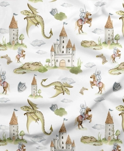 Bawełna Smoki / Dragons
