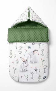 Panel Na Śpiworek Króliki na łące / Meadow Bunnies