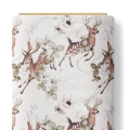 Bawełna Deer in Flowers