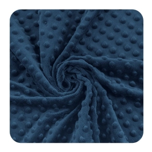 Minky Polar 380g Navy / Poseidon, pluszowa dzianina poliestrowa, kolor granatowy