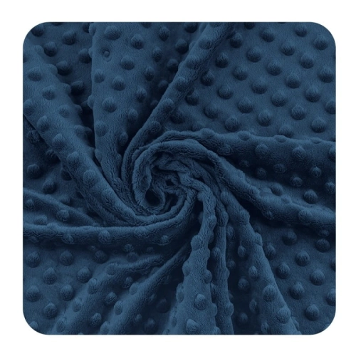Minky Polar 380g Navy / Poseidon, pluszowa dzianina poliestrowa, kolor granatowy