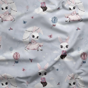 Tkanina Bawełniana Premium Bunny Moon