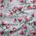 Bawełna Magnolie - Błękit / Magnolias - Blue