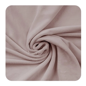 Minky Gładkie Polar 380g Sepia Rose, pluszowa gładka dzianina poliestrowa, Smooth Minky, odcień pastelowy róż