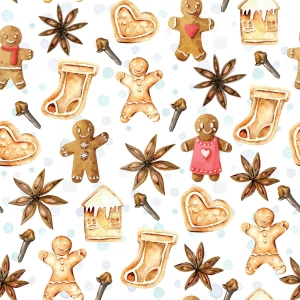 Bawełna Premium Christmas Gingerbread