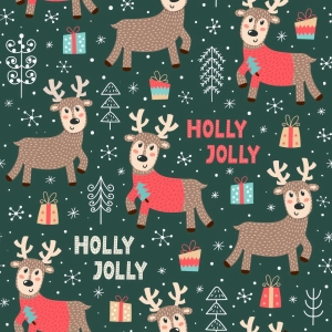 Bawełna Premium Holly Jolly