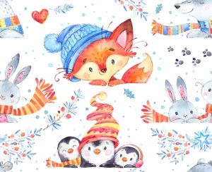 Bawełna Premium Winter Pets