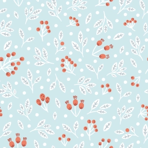 Bawełna Premium Christmas Floral