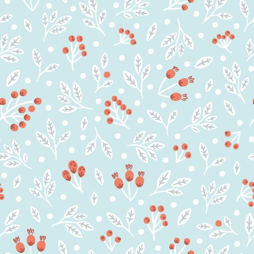 Bawełna Premium Christmas Floral