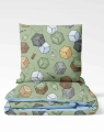 Tkanina Bawełniana Premium World of Blocks Green / PoD