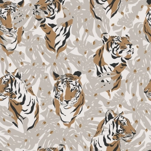 Drukowana Dzianina Dresowa Wild Tiger