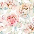 Drukowana Dzianina Dresowa Summer Peonies