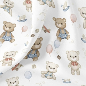 Tkanina Bawełniana Premium Teddy Bears