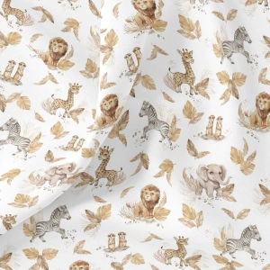 Tkanina Bawełniana Premium Cute Safari