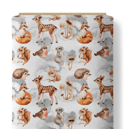 Jersey Forest White & Gray