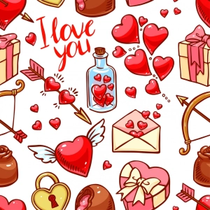 Jersey drukowany singiel bawełna z elastanem I Love You
