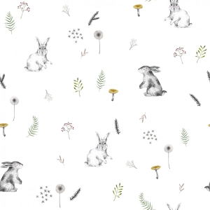 Tkanina Bawełniana Premium Jumping Hares