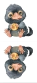 Maskotka Niuchacz , welurowy panel na maskotkę, panel na poduszkę Niffler