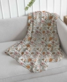 Drukowany Muślin Bawełniany Aurelia Flowers, Double Gauze, Printed Cotton Muslin