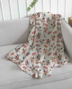 Drukowany Muślin Bawełniany Fairies in Flowers, Double Gauze, Printed Cotton Muslin