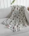 Drukowany Muślin Bawełniany Sleeping Forest Animals, Double Gauze, Printed Cotton Muslin