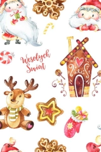 Drukowana Dzianina Merry Christmas