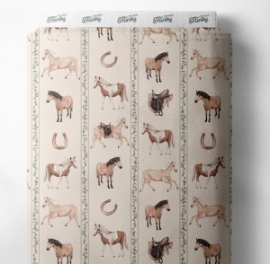 Tkanina Bawełniana Premium Horses 